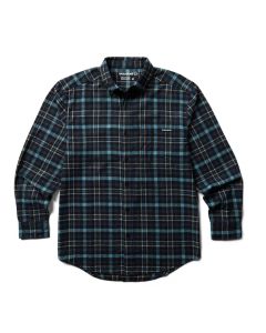 Wolverine Rivet Flannel Shirt Navy Plaid