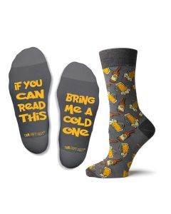 Two Left Feet Men's If You Can Read This Socks Bring Me A Cold One