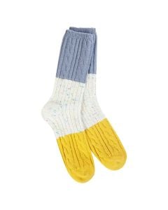 Worlds Softest Socks Confetti Cable Crew Vanilla Multi