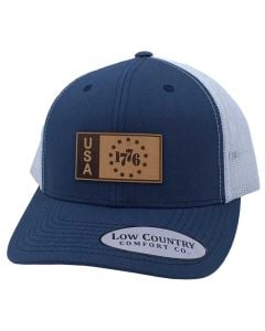 Low Country Comfort 1776 Leather Navy White