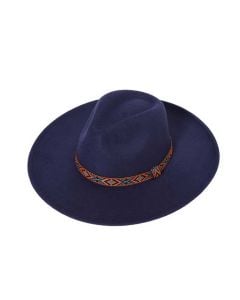 Nima Ladies Fedora Style Hat with Wide Brim