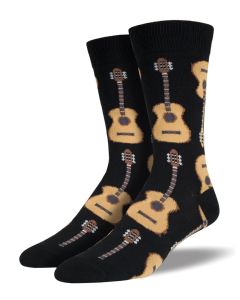 Socksmith Men's Guitars Socks Black