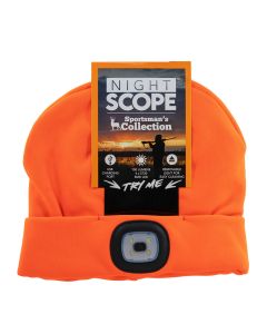 Night Scout Men's Rechargeable LED Beanie Orange