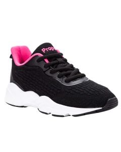 Propet Women's Stability Strive Black Hot Pink