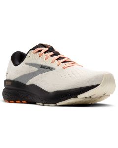 Brooks Women's Ghost 16 Ecru Orange Black