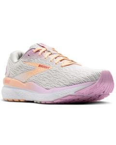 Brooks Women's Ghost 16 White Grey Orchid
