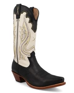 Twisted X Women's 12 Inch Steppin' Out Antique Black And Bone