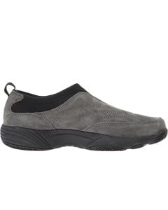 Propet Women's Wash N Wear Slip On II SR Pewter Suede