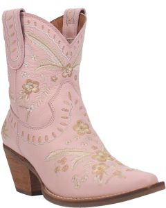 Dingo Women's #Primrose Leather Bootie Pink